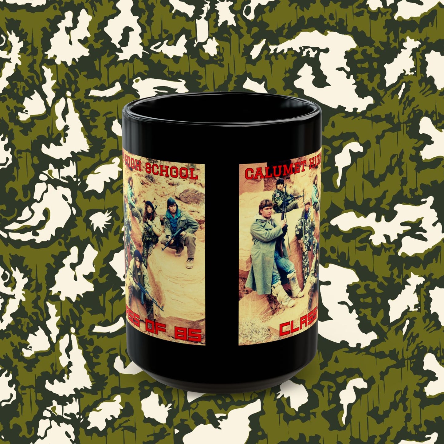 Calumet Class of '85 Mug in midnight black; 11 or 15 oz