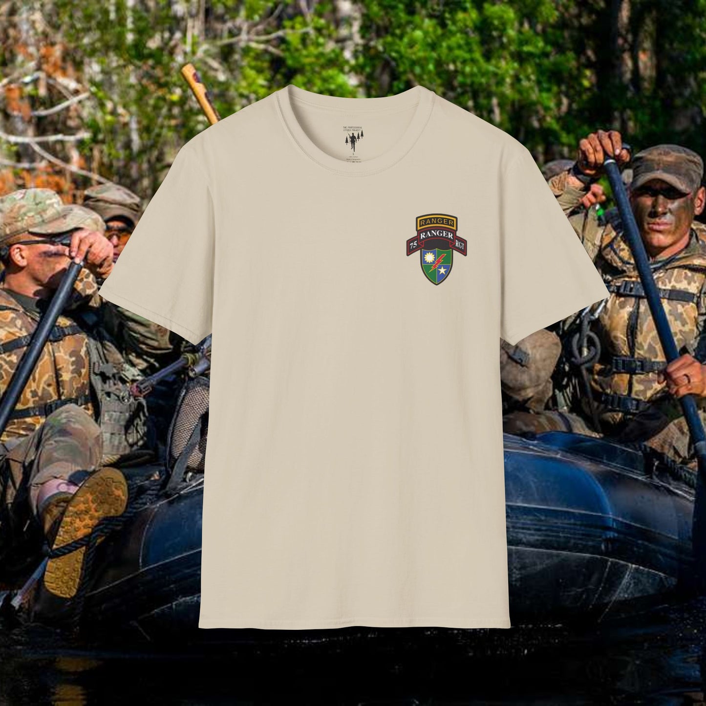 75th Ranger Regiment Left Chest Graphic T-Shirt