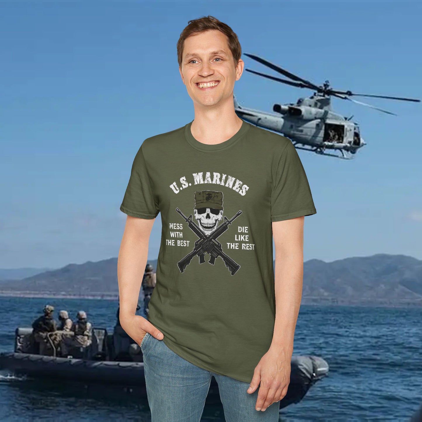 Old School Marines Graphic T-Shirt