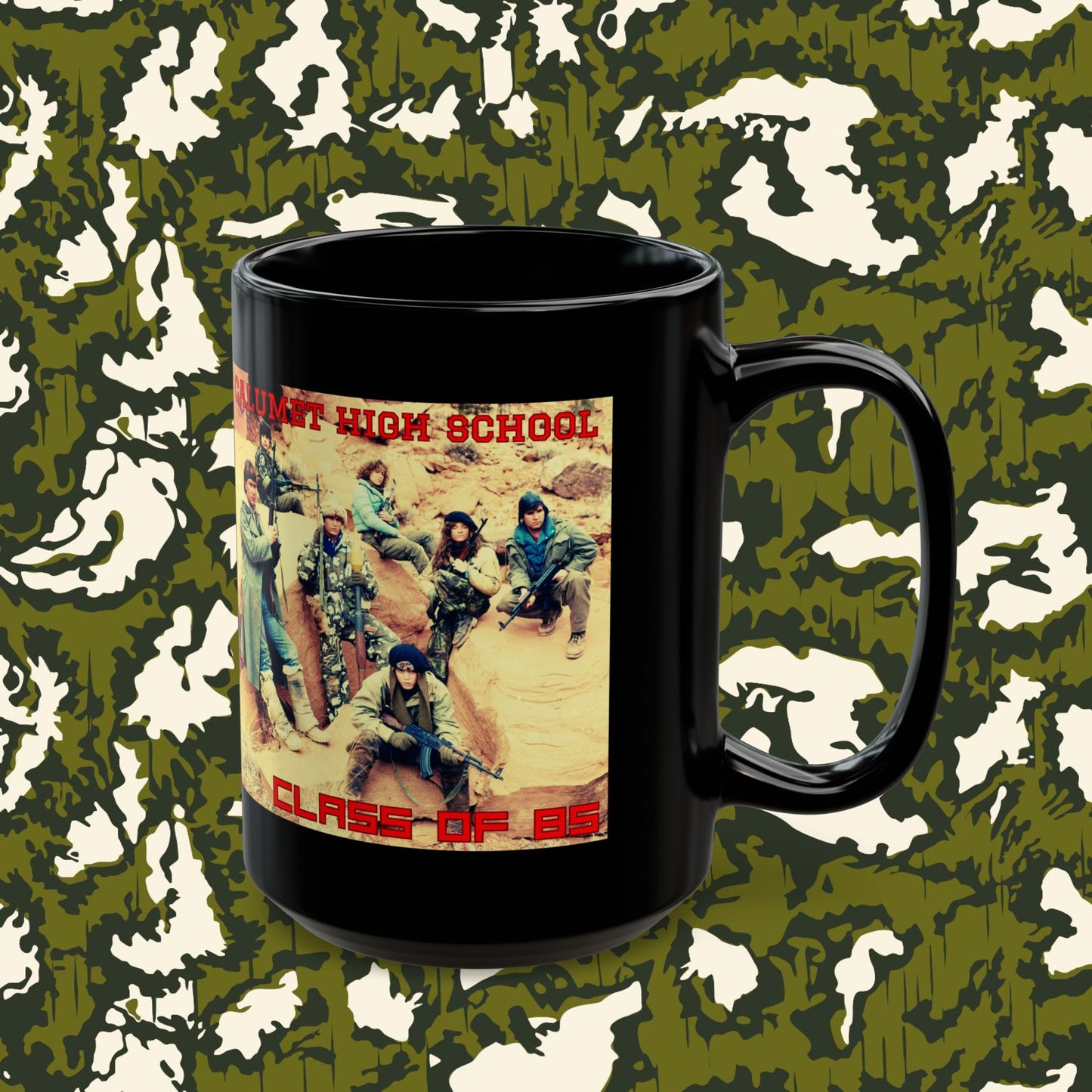 Calumet Class of '85 Mug in midnight black; 11 or 15 oz