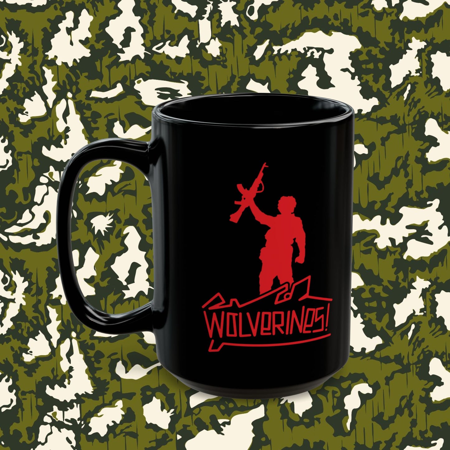 Wolverines Mug in midnight black; 11 or 15 oz