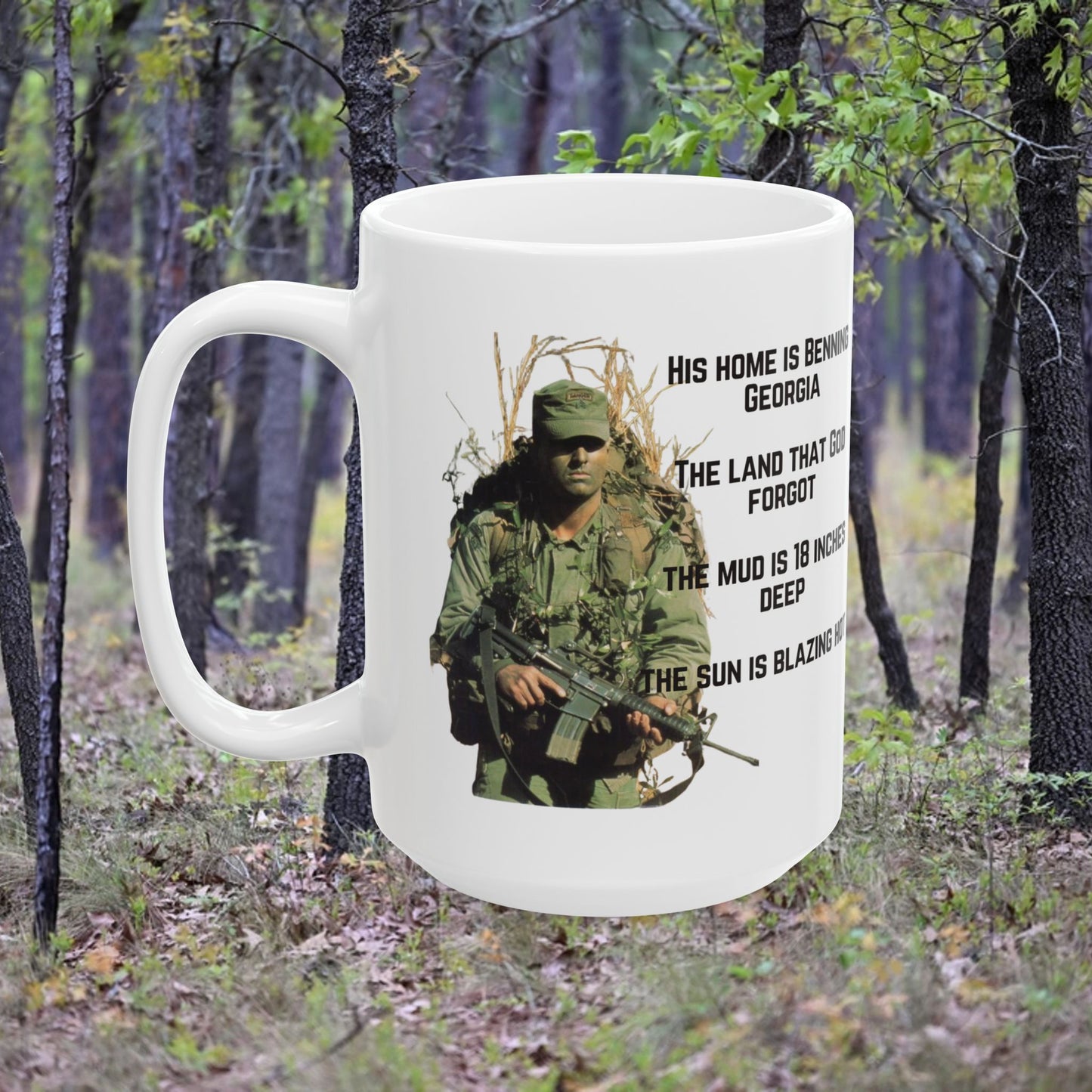 His Home is Benning Georgia Ceramic Coffee Mug