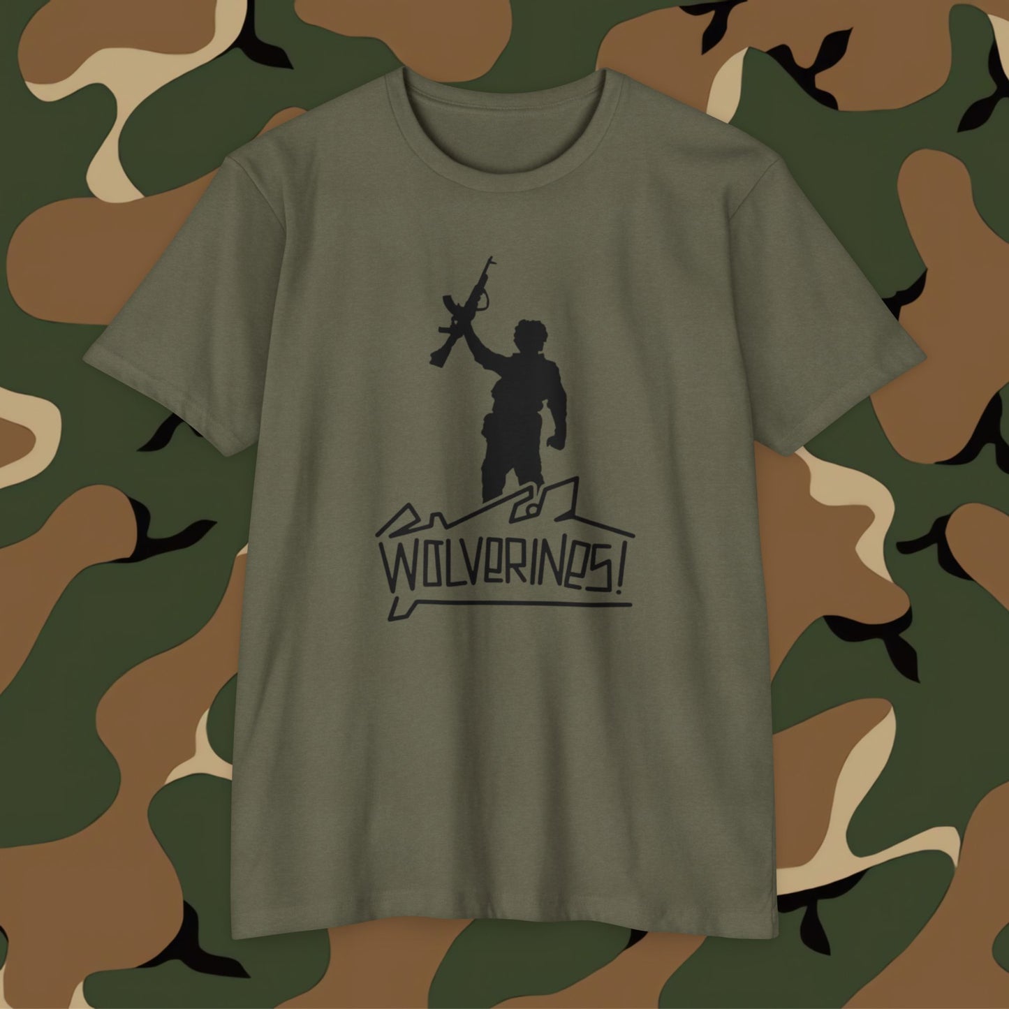 Wolverines T-Shirt Black Graphic (front side print)