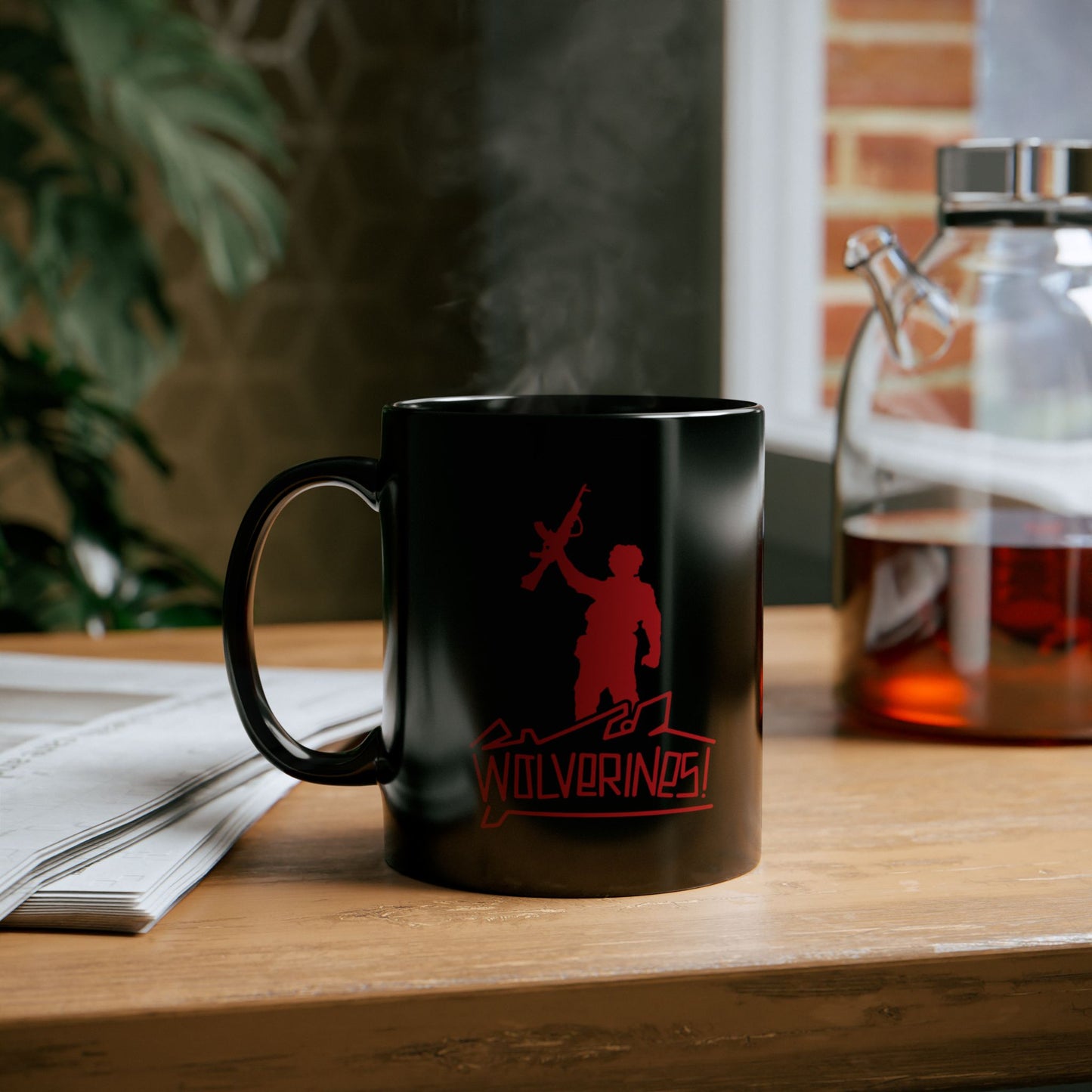 Wolverines Mug in midnight black; 11 or 15 oz