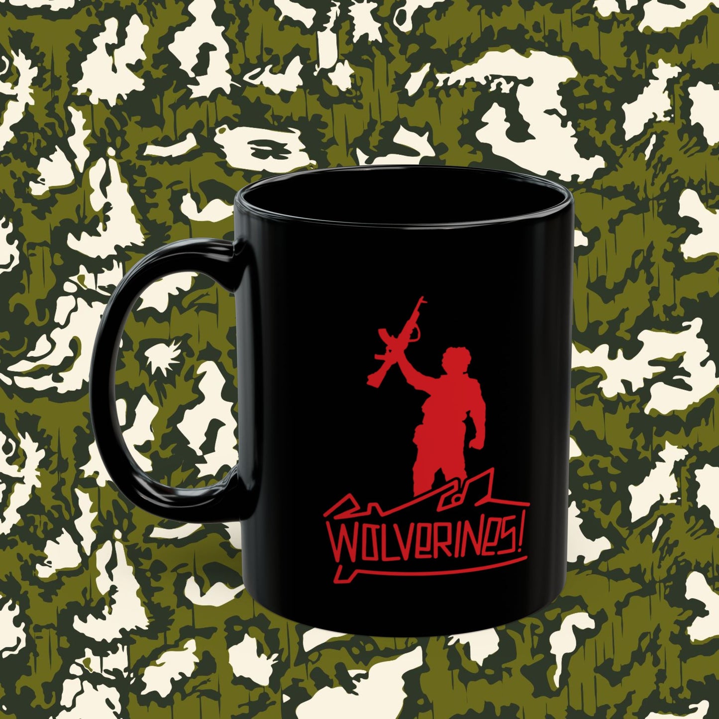 Wolverines Mug in midnight black; 11 or 15 oz