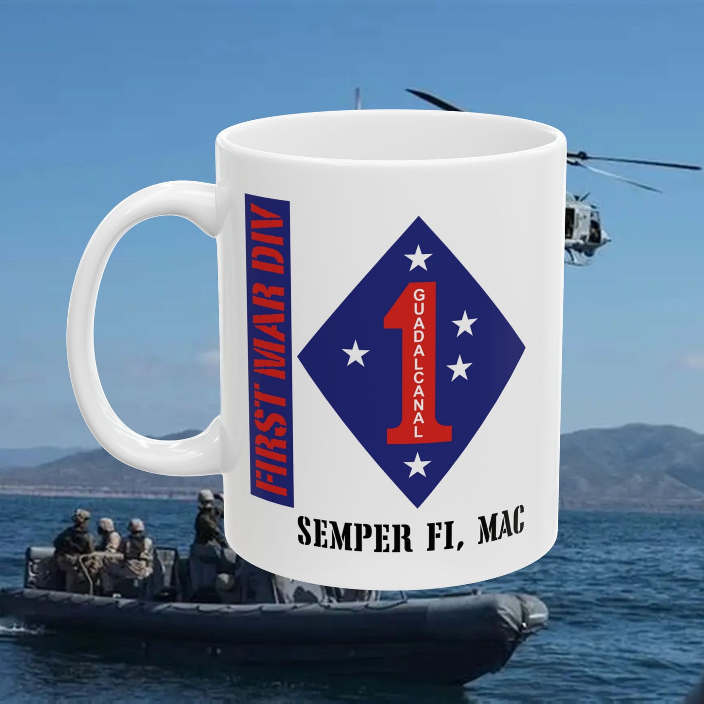 First Marine Division Ceramic Coffee Mug