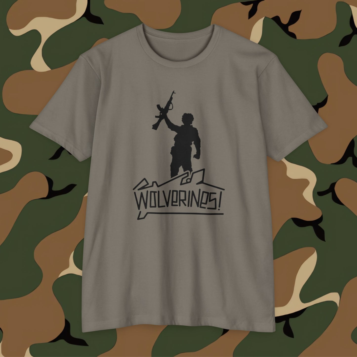 Wolverines T-Shirt Black Graphic (front side print)