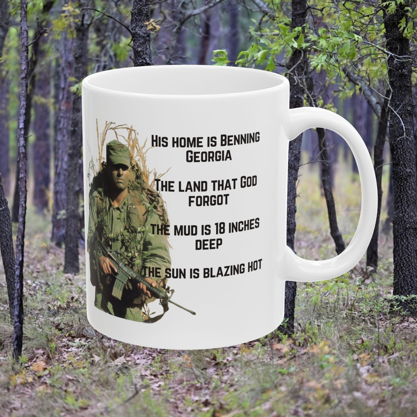 His Home is Benning Georgia Ceramic Coffee Mug