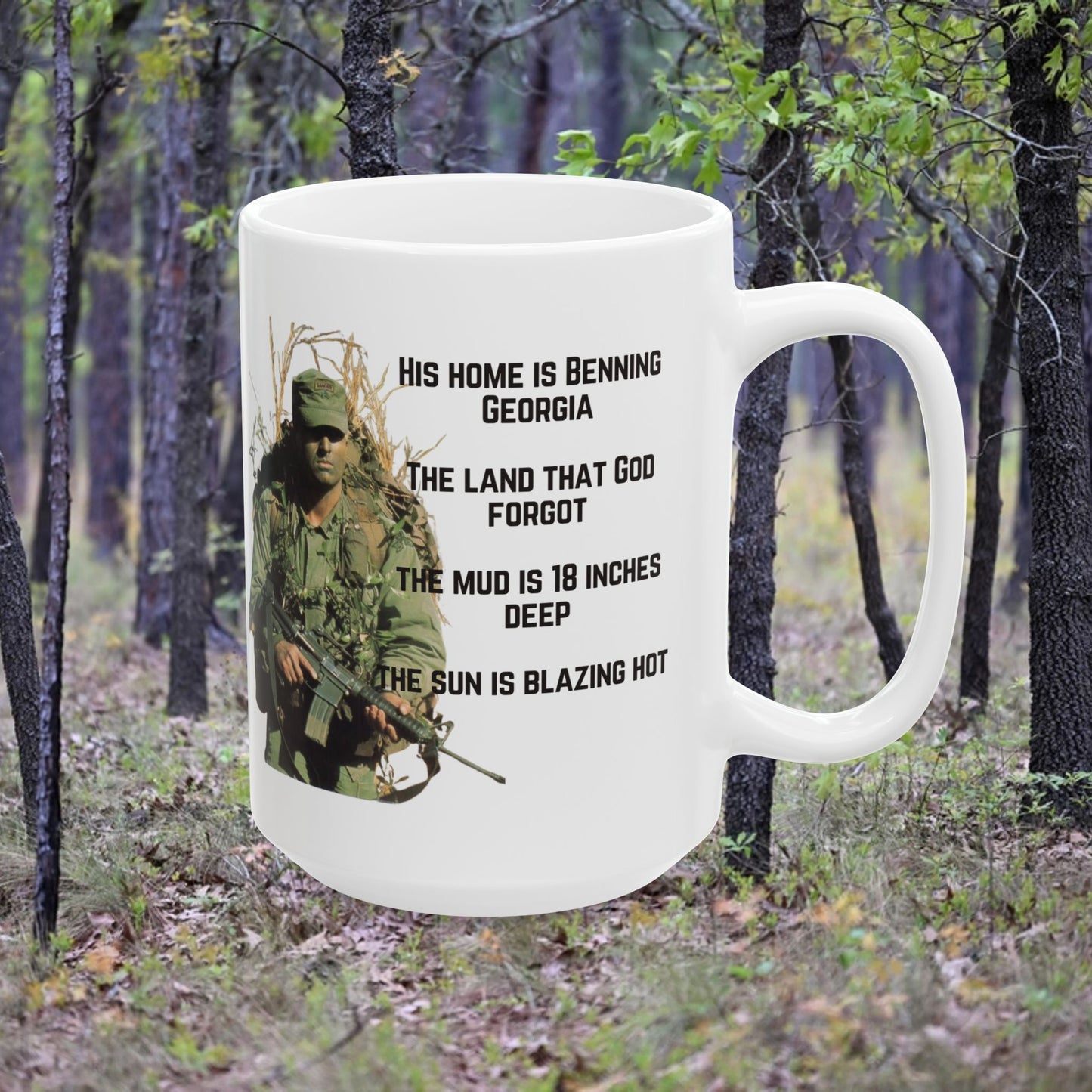 His Home is Benning Georgia Ceramic Coffee Mug