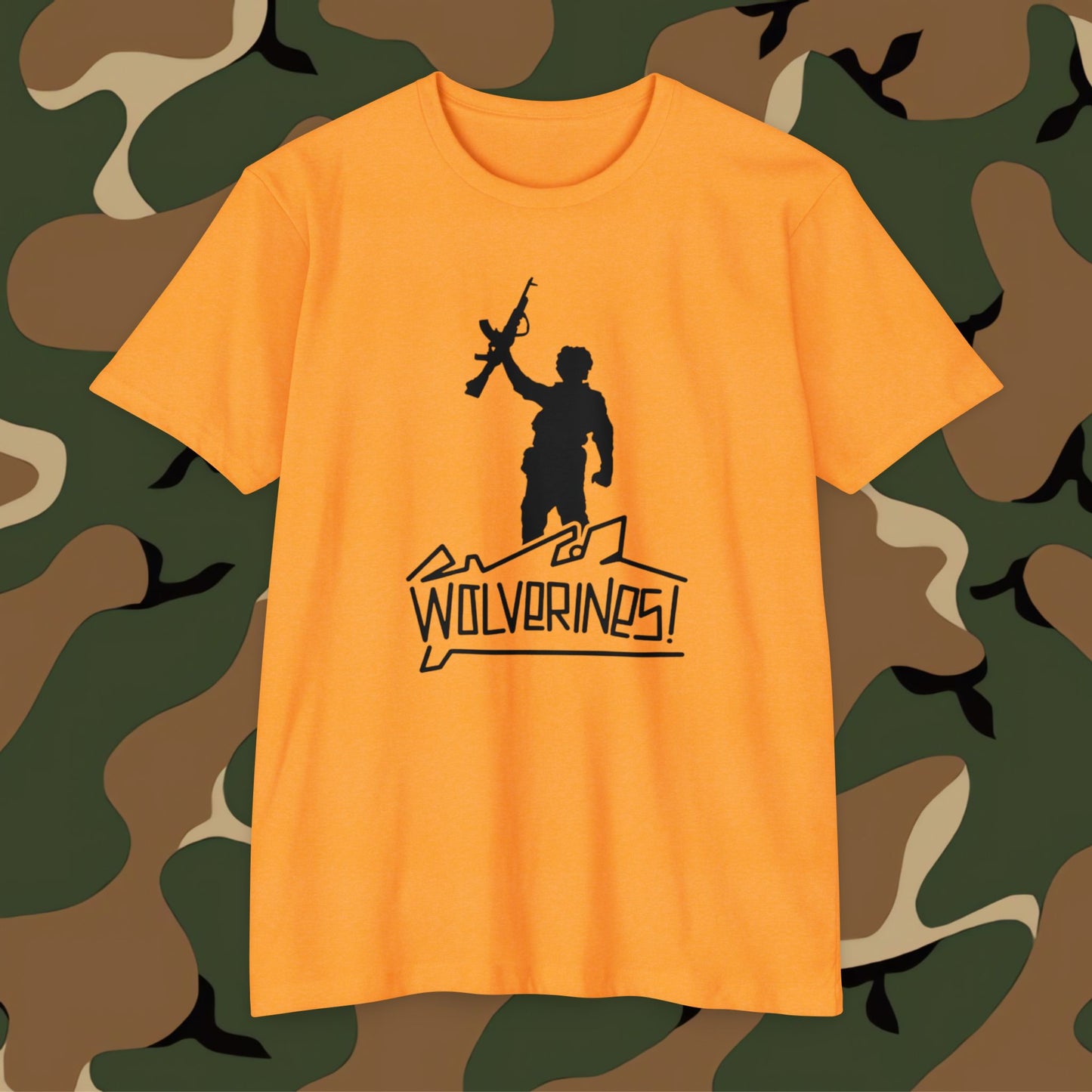 Wolverines T-Shirt Black Graphic (front side print)