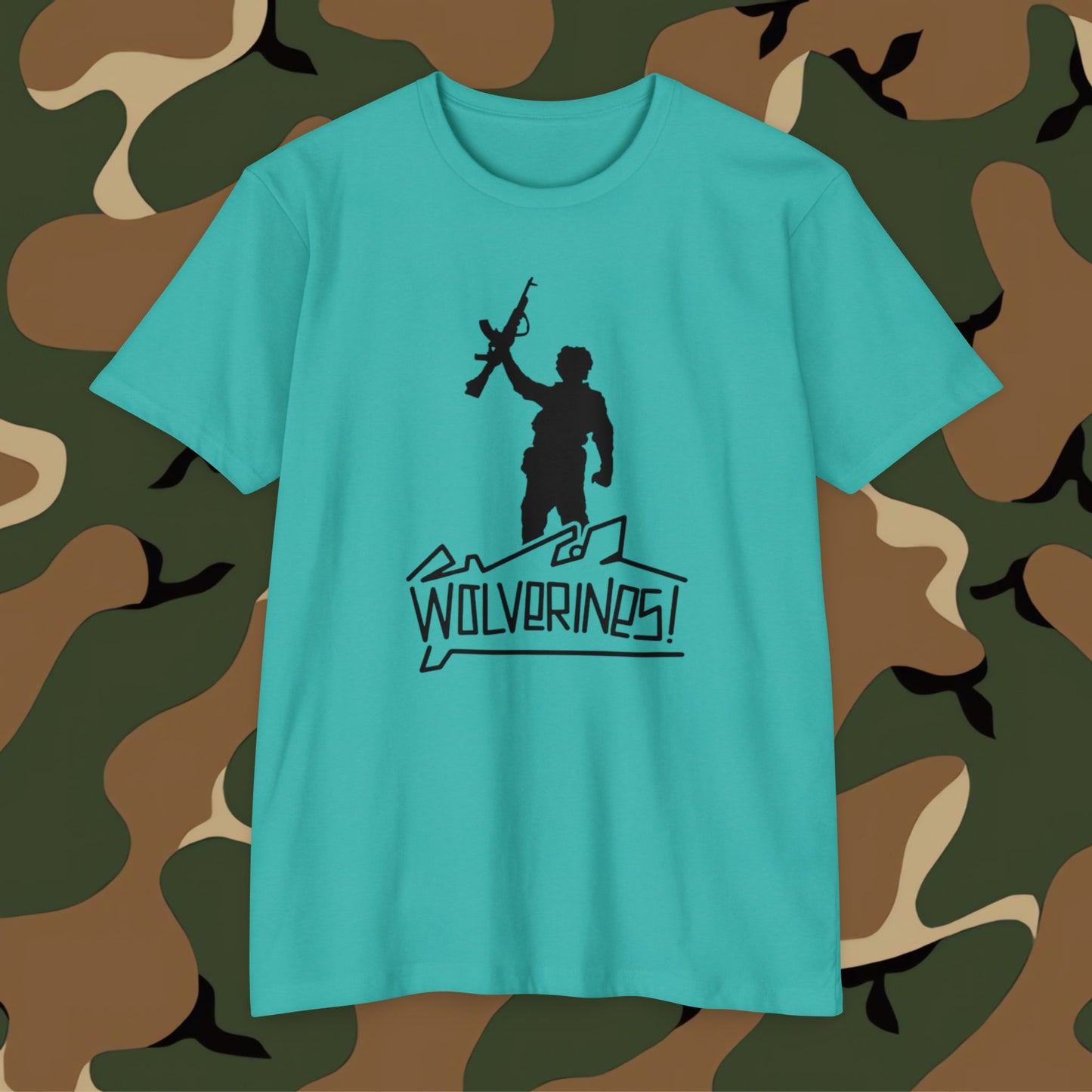 Wolverines T-Shirt Black Graphic (front side print)