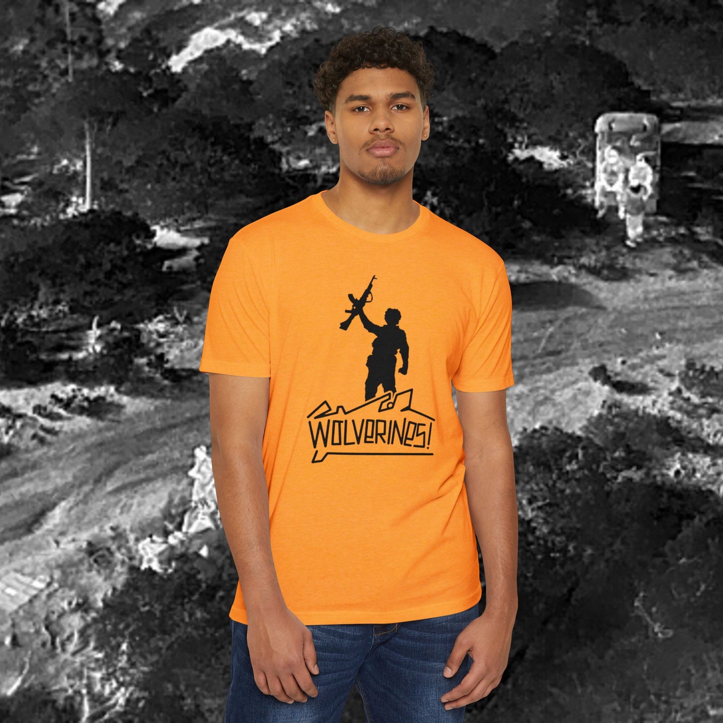 Wolverines T-Shirt Black Graphic (front side print)