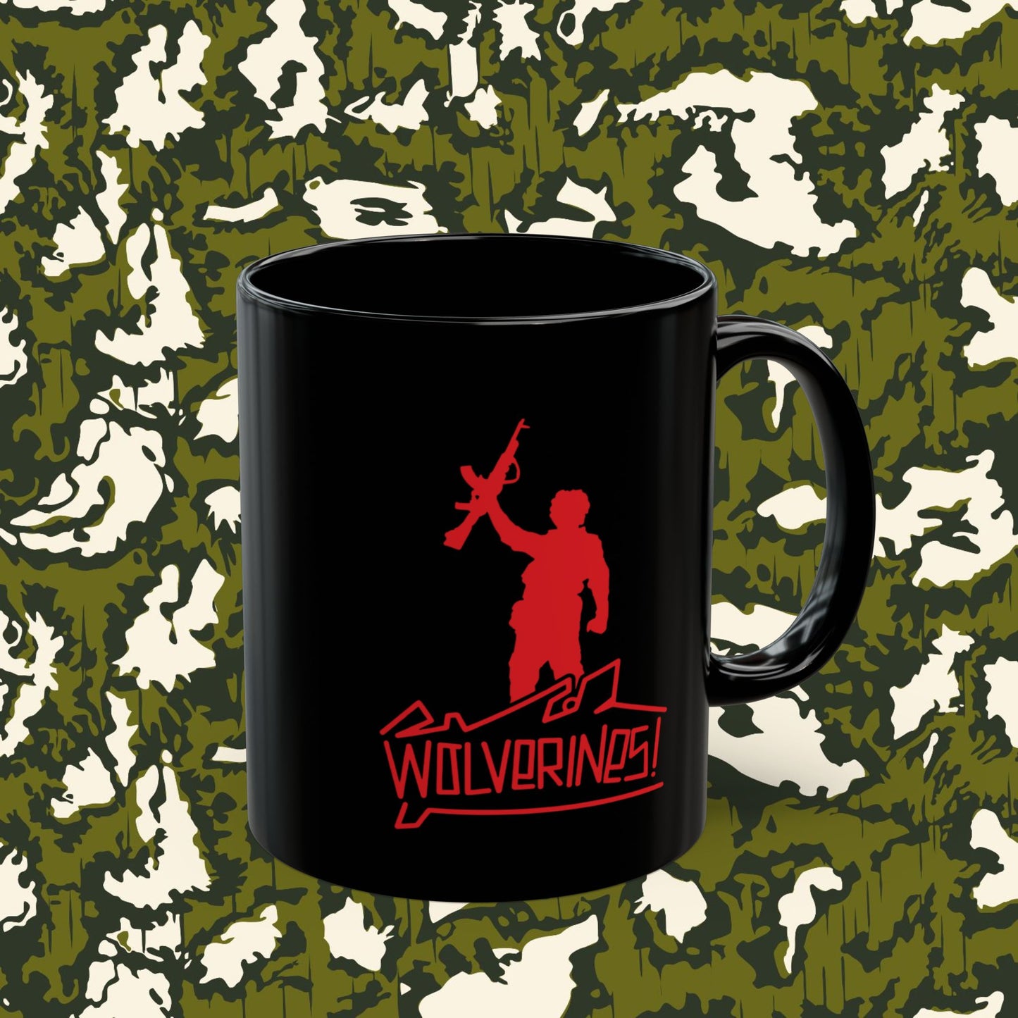 Wolverines Mug in midnight black; 11 or 15 oz