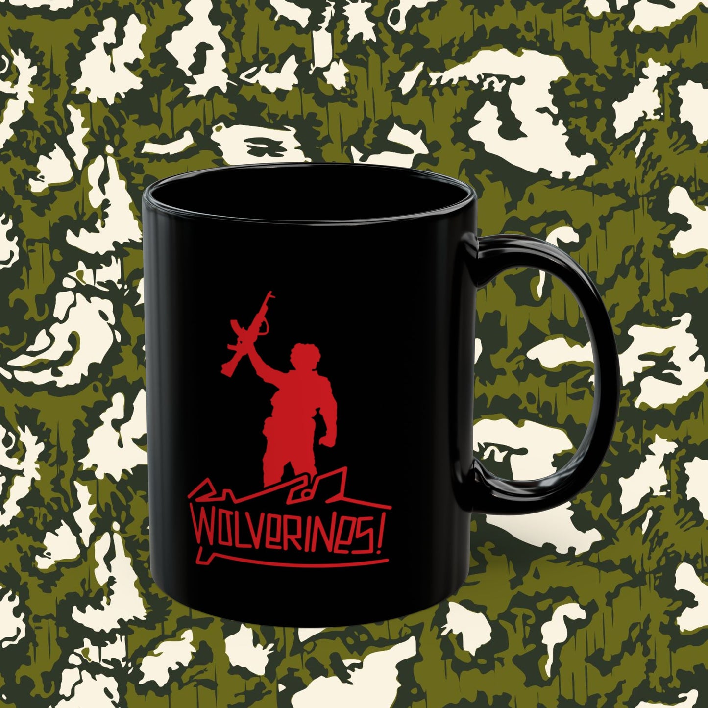Wolverines Mug in midnight black; 11 or 15 oz