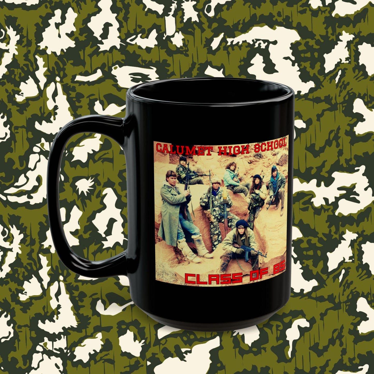 Calumet Class of '85 Mug in midnight black; 11 or 15 oz