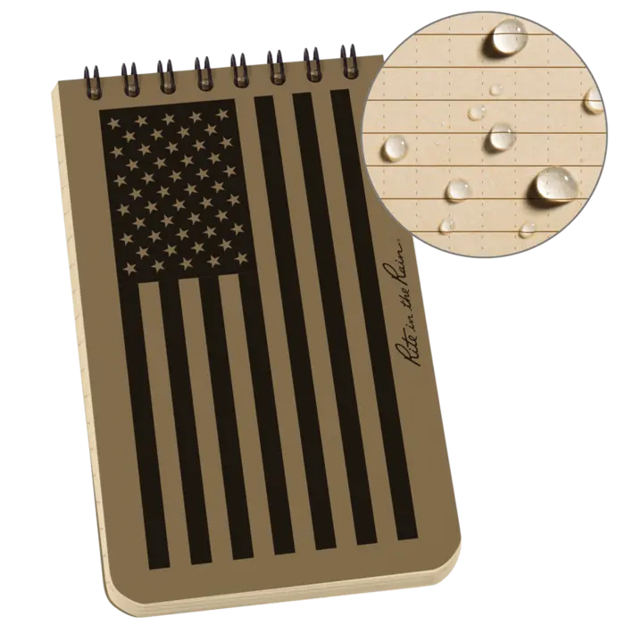 Rite in the Rain Weatherproof Top-Spiral Notebooks 3x5 (Multiple Color Options)