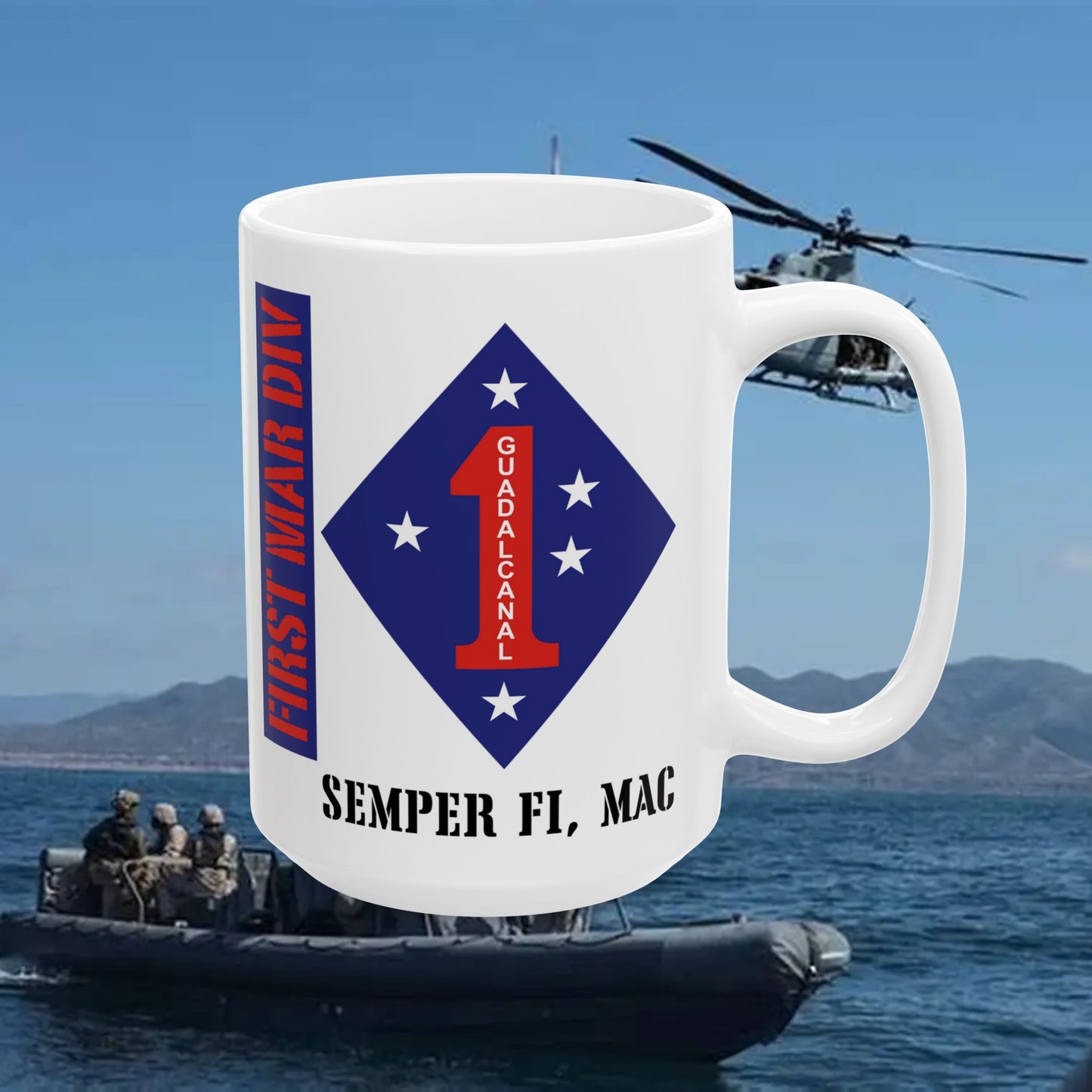 First Marine Division Ceramic Coffee Mug