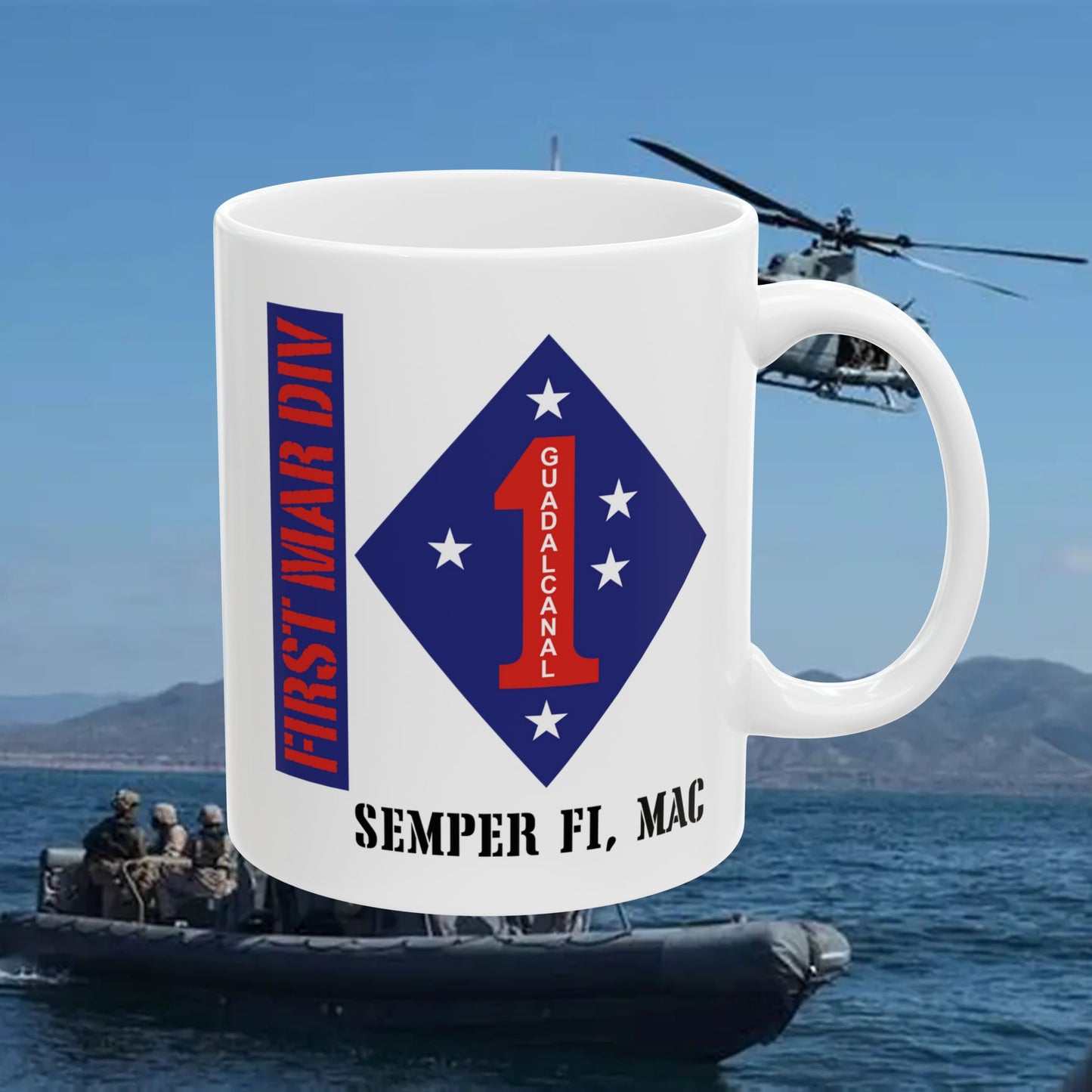 First Marine Division Ceramic Coffee Mug