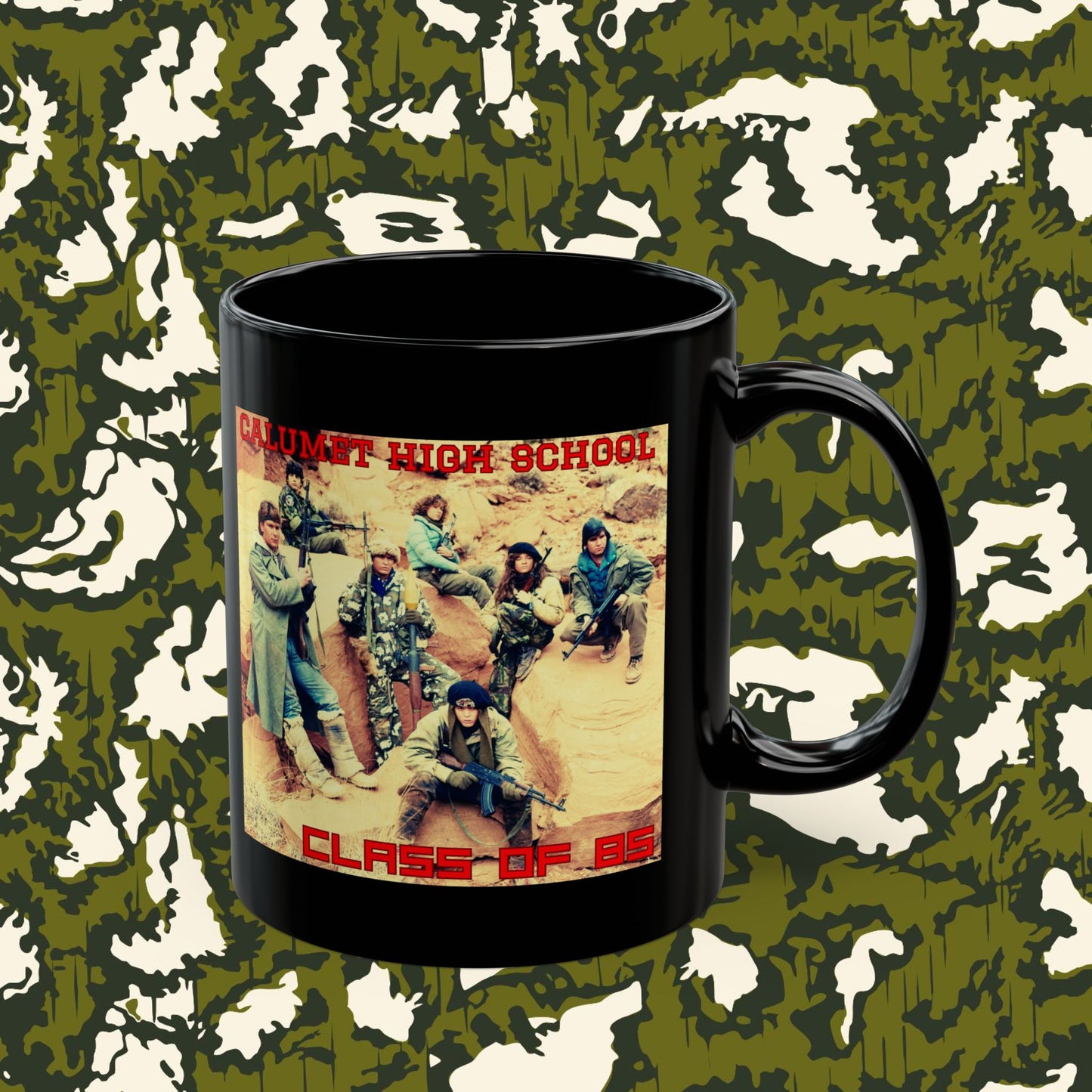 Calumet Class of '85 Mug in midnight black; 11 or 15 oz