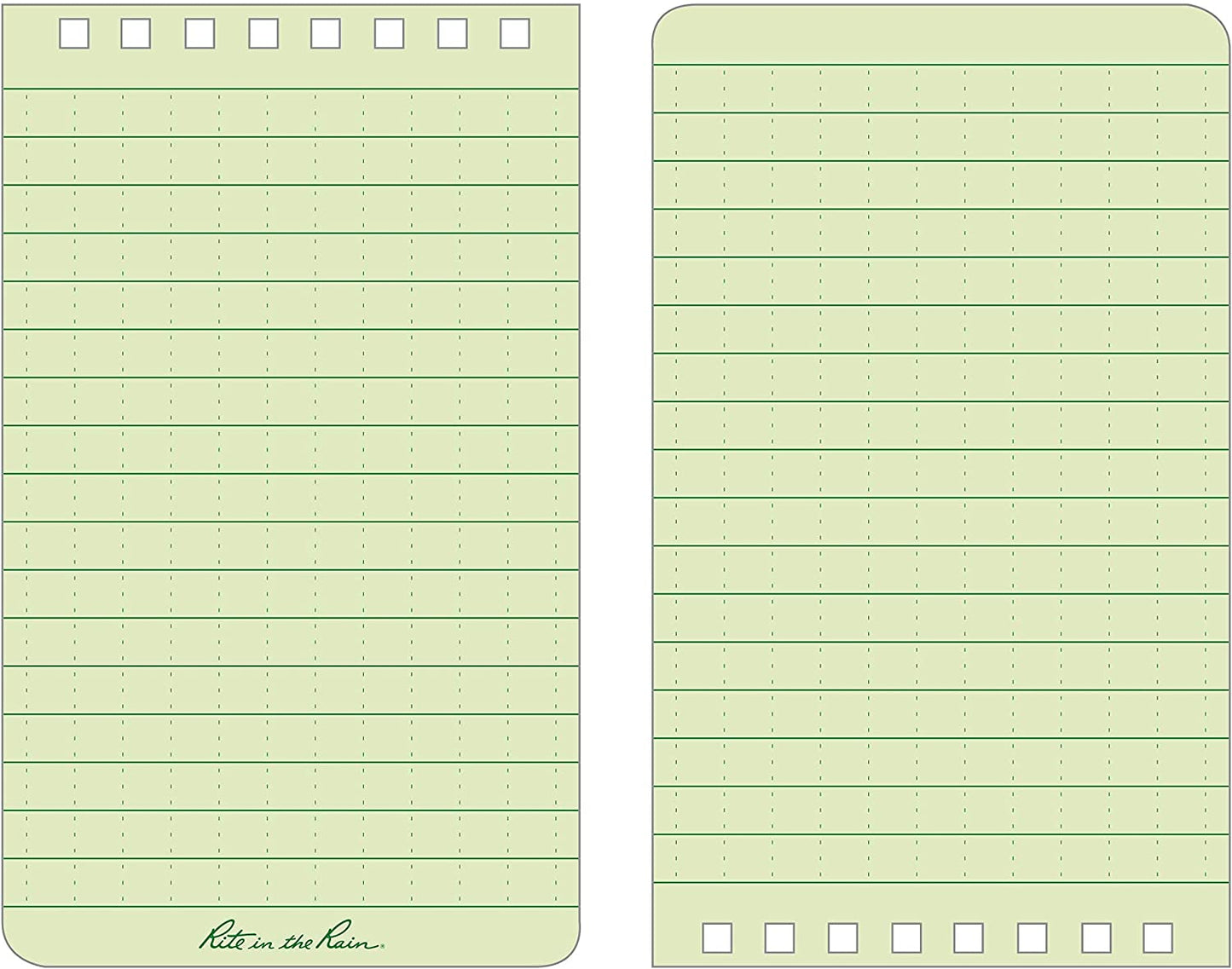 Rite in the Rain Weatherproof Top-Spiral Notebooks 3x5 (Multiple Color Options)