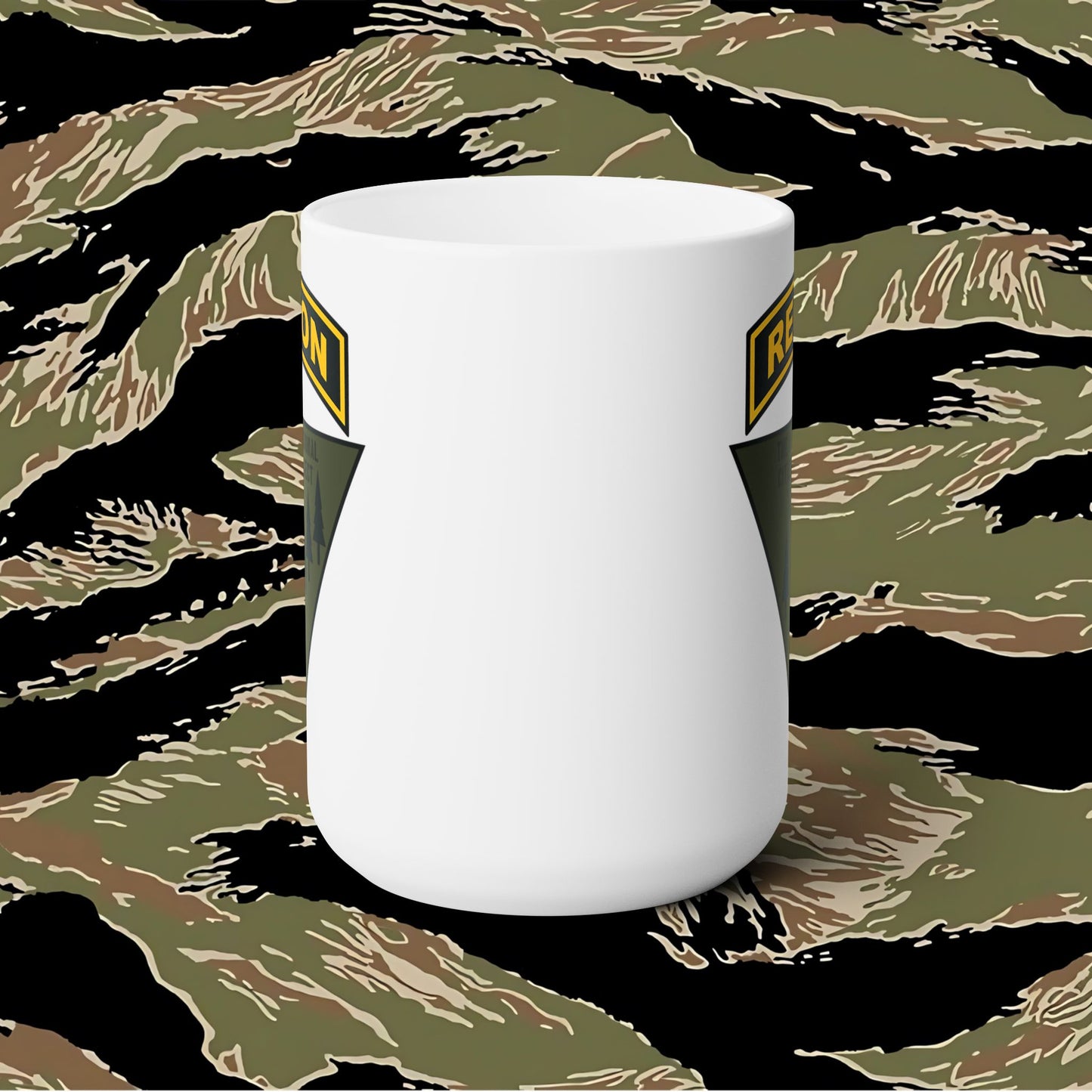 Recon Coffee Mug Black and Gold 15oz