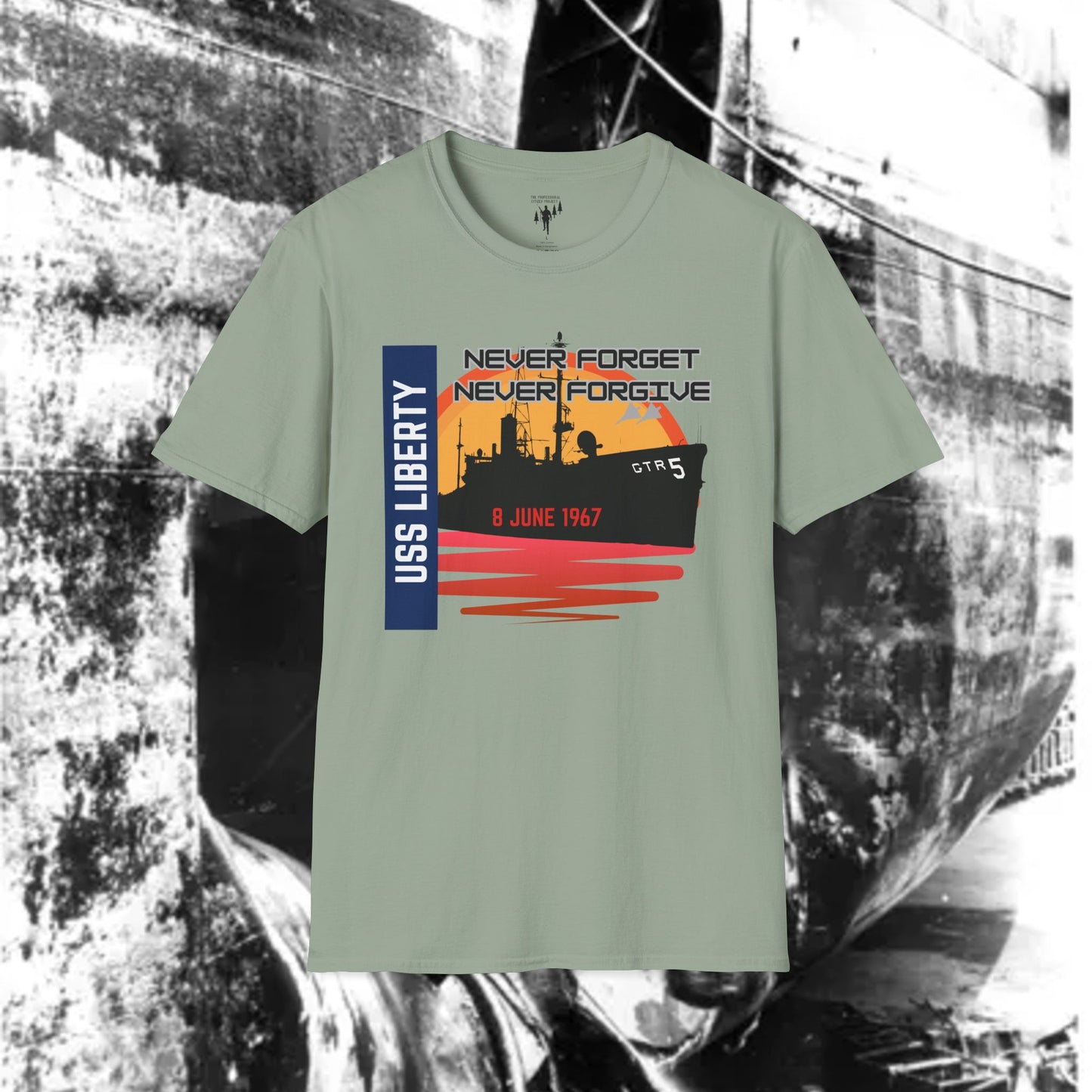Vintage USS Liberty Graphic T-Shirt