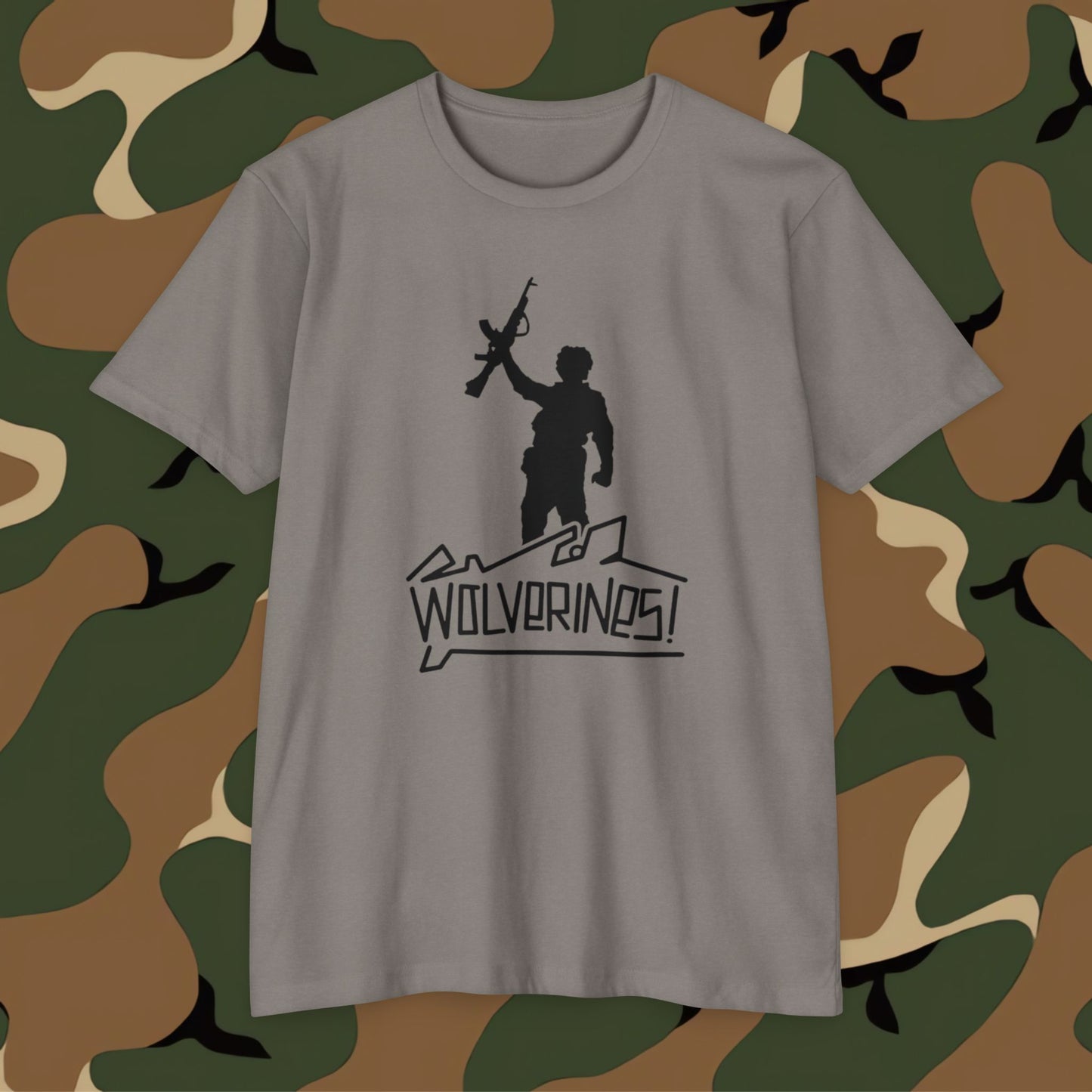 Wolverines T-Shirt Black Graphic (front side print)