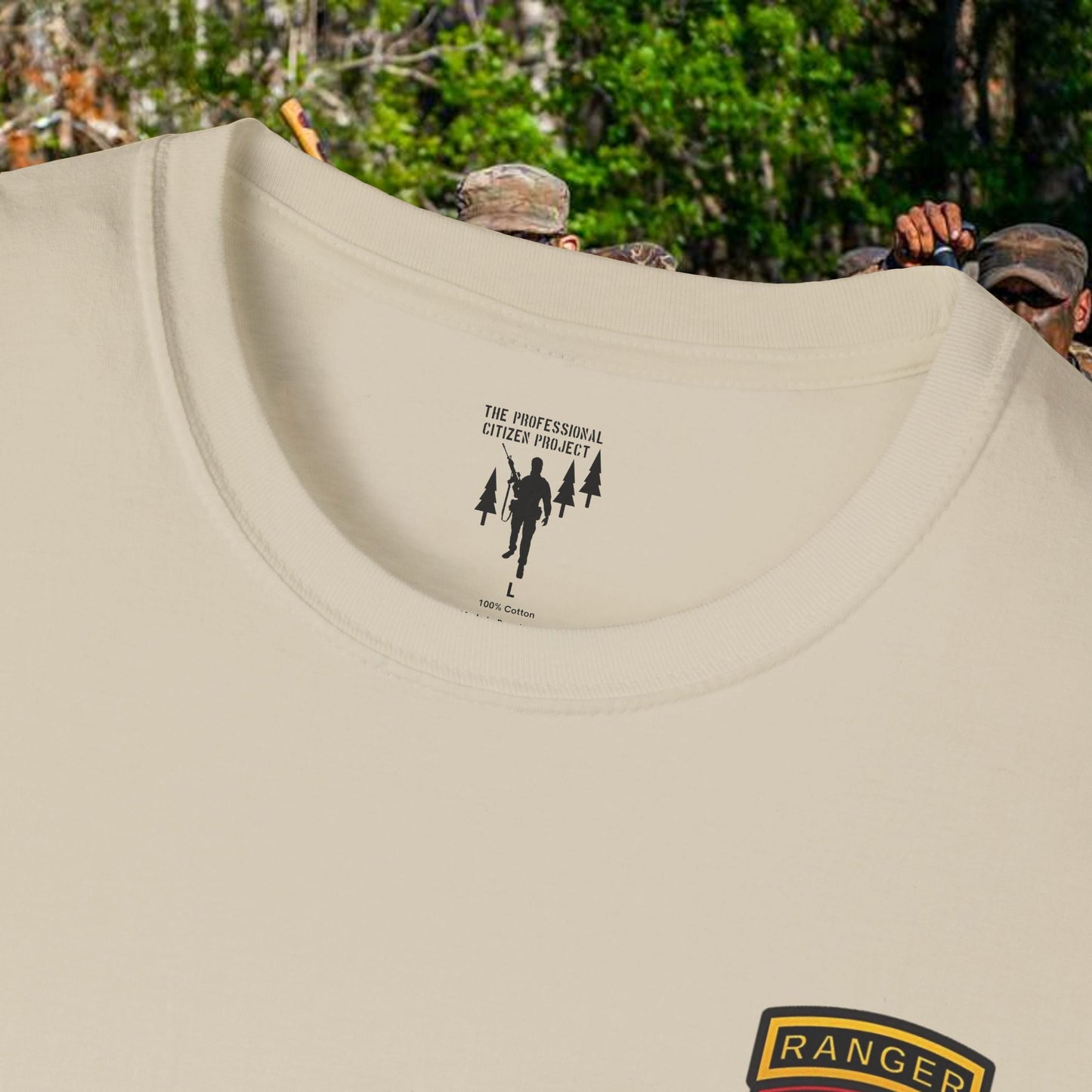 Third Ranger Battalion Left Chest Graphic T-Shirt