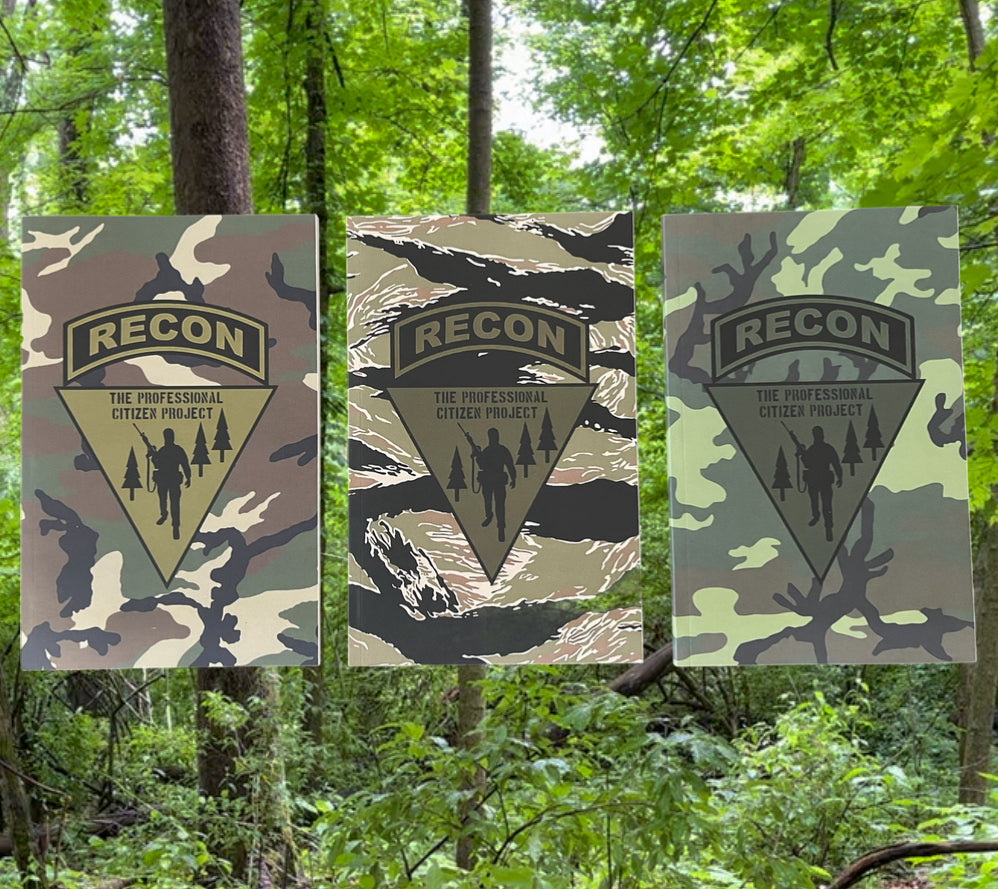 Professional Citizen Recon Notebook 5.5 x 8.5 (blank lined pages)