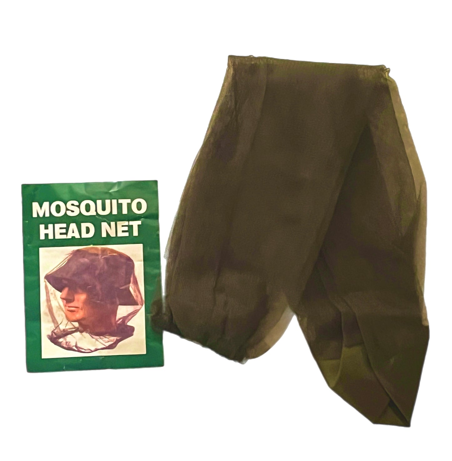 Mosquito Headnet, Green, New (CLEARANCE)