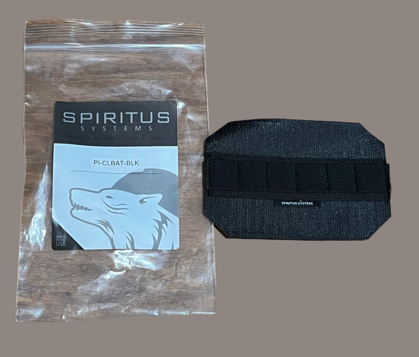 Spiritus Battery Placard New (Garage Sale Item)