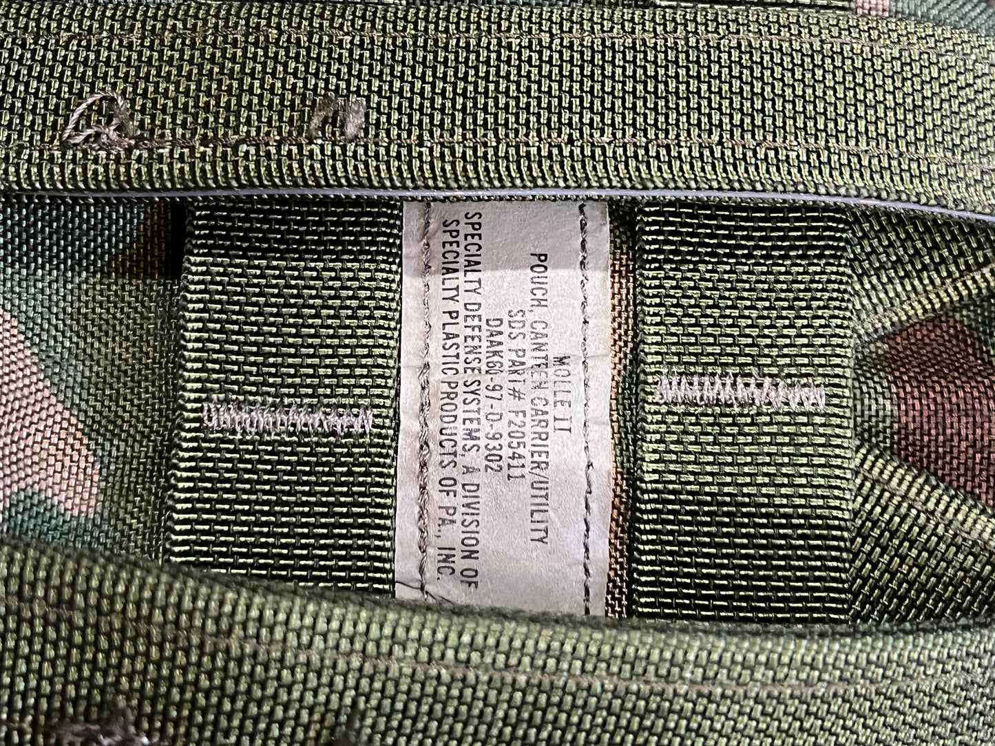 Surplus M81 Woodland Canteen Pouches (sold per each) (Garage Sale Item)