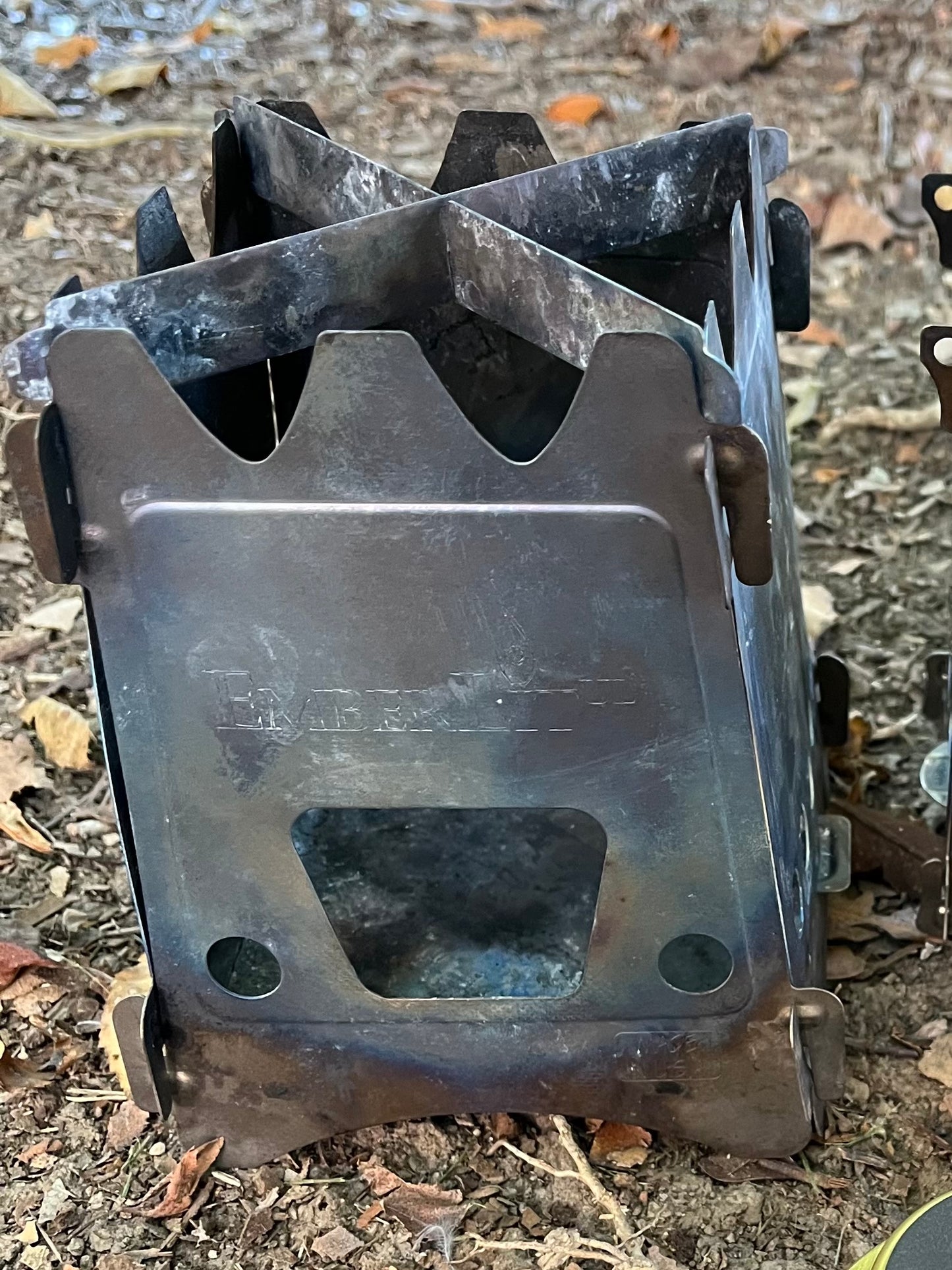 Emberlit Folding Stove Titanium (GARAGE SALE ITEM)