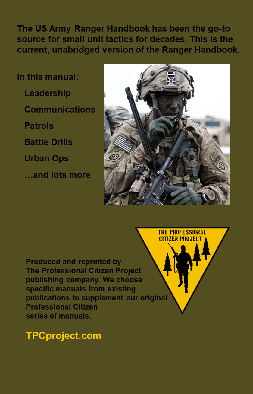 Ranger Handbook TC 3-21.76 (standard CM manual size)
