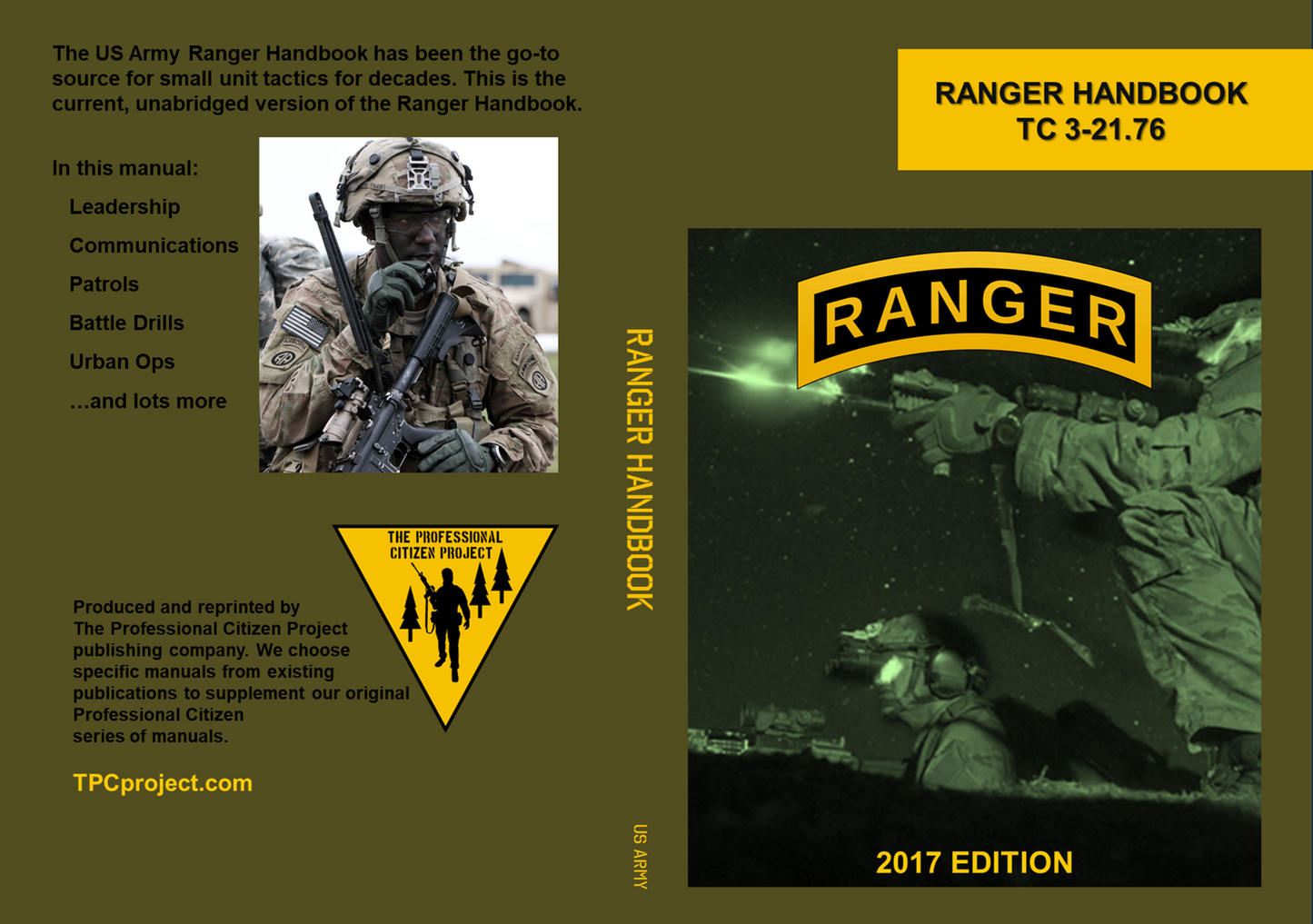 Ranger Handbook TC 3-21.76 (standard CM manual size)