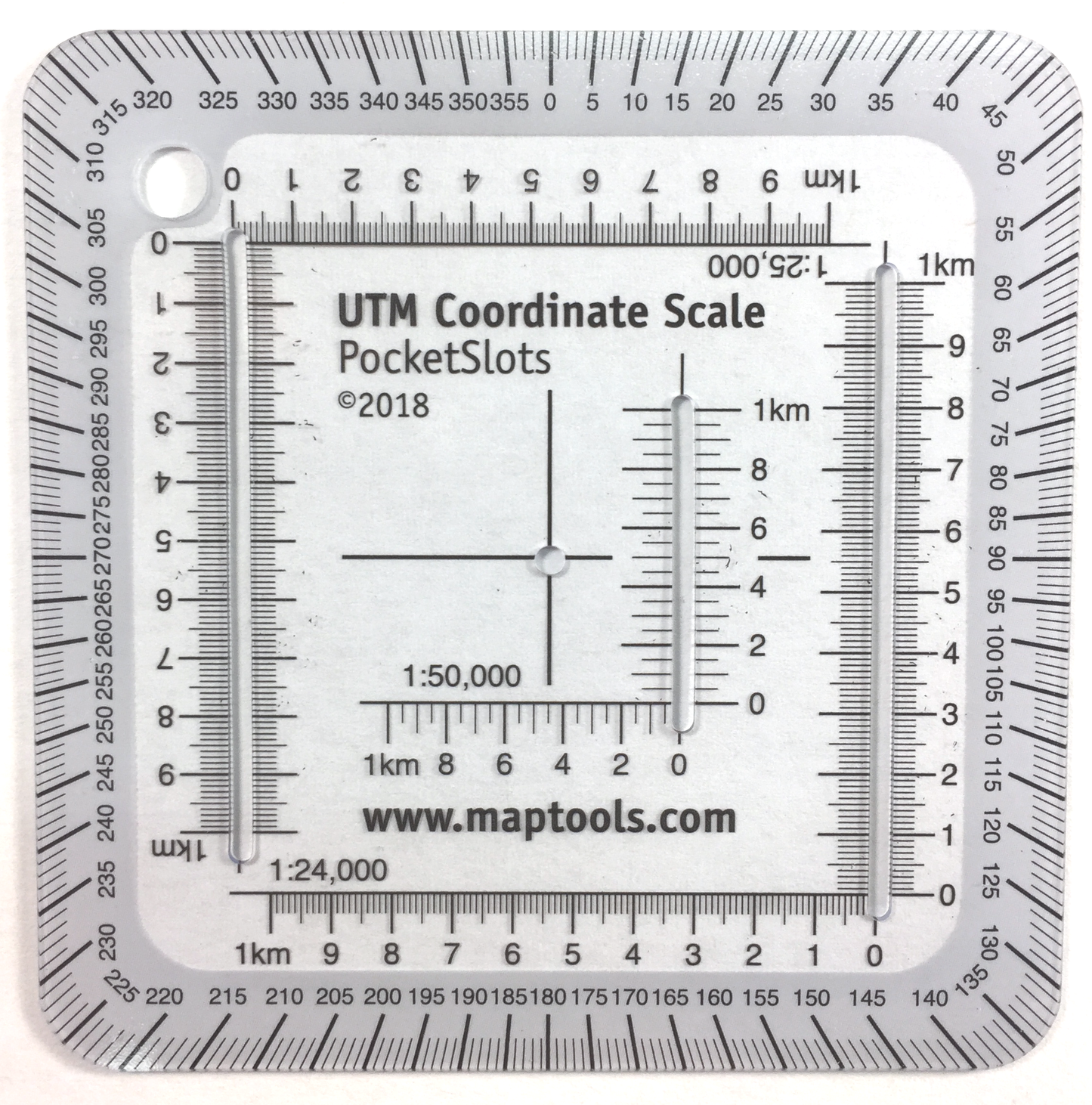 MapTools Pocket Sized UTM Slot Tool - Degrees