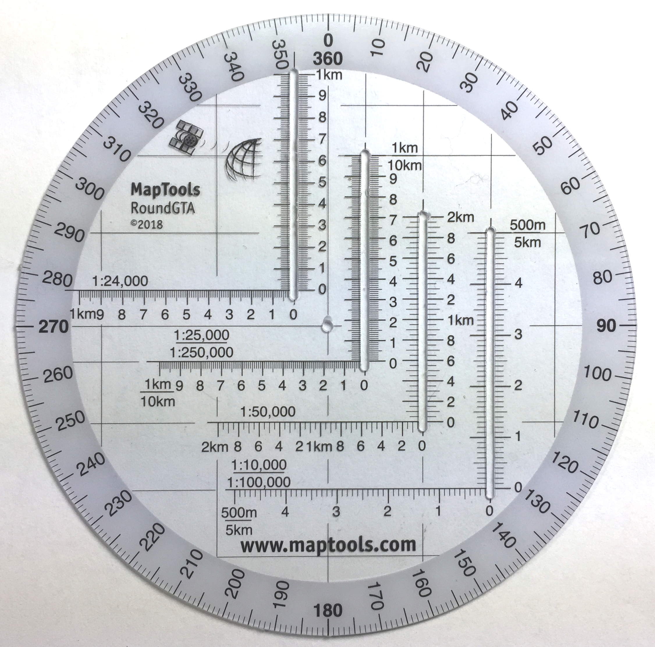 Round Military Coordinate Scale and Protractor – The Professional Citizen  Project