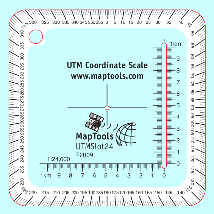 MapTools 1:24,000 Pocket Sized Slot Tool