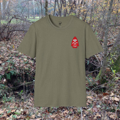 Rev War Arrowhead Left Chest Graphic T-Shirt