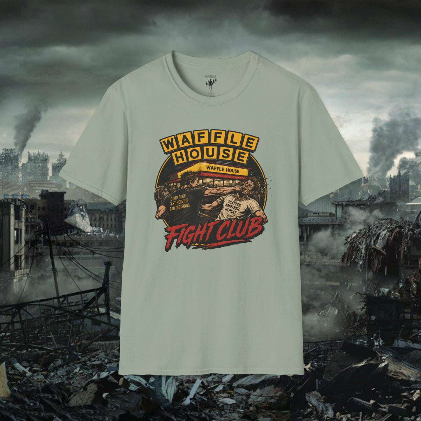 Waffle House Fight Club Graphic T-Shirt
