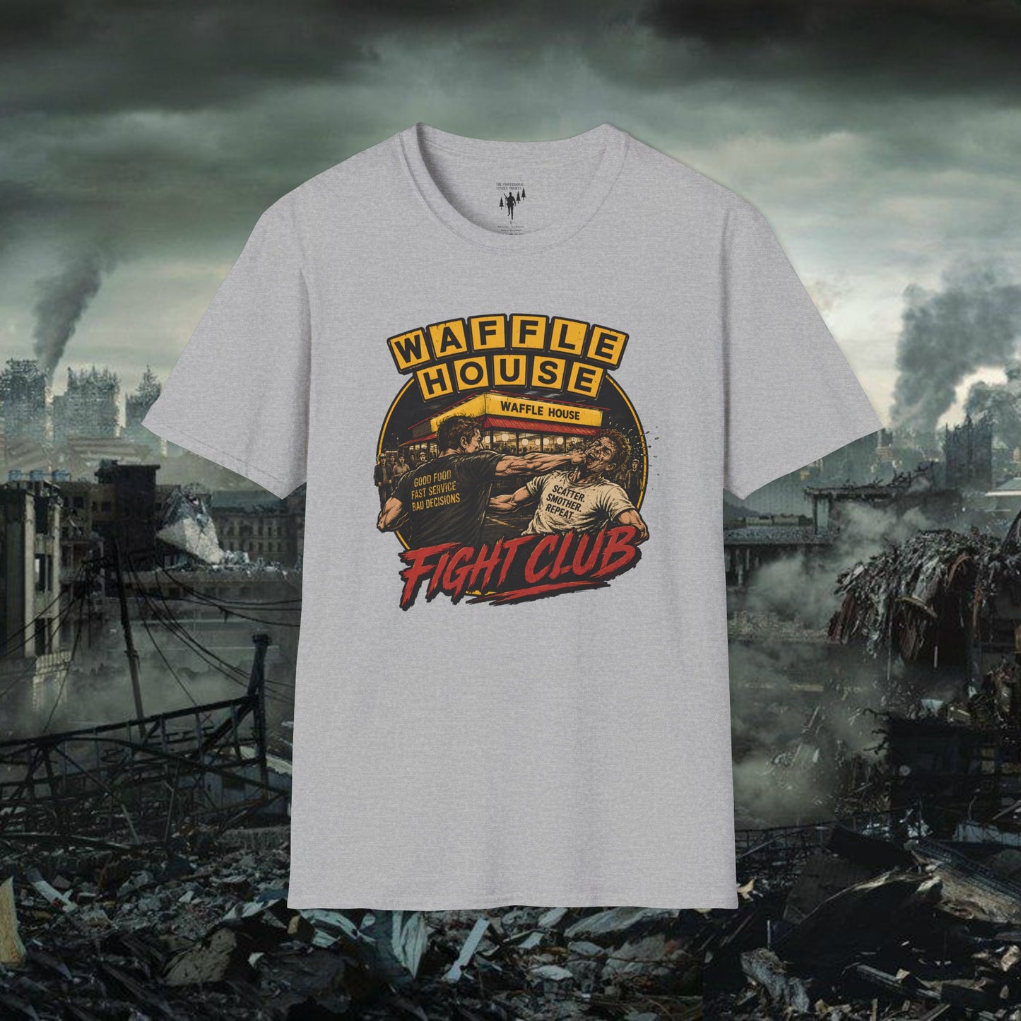 Waffle House Fight Club Graphic T-Shirt