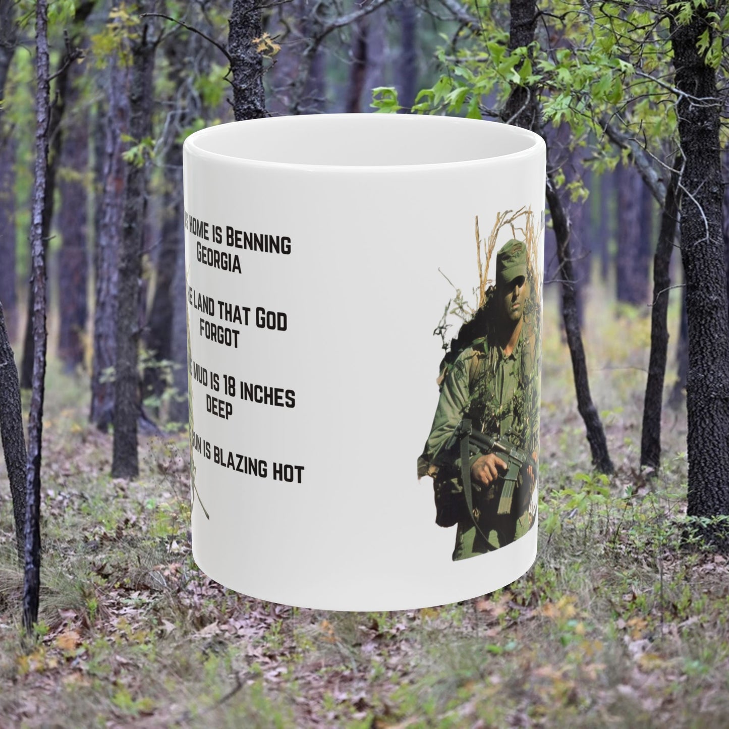 His Home is Benning Georgia Ceramic Coffee Mug