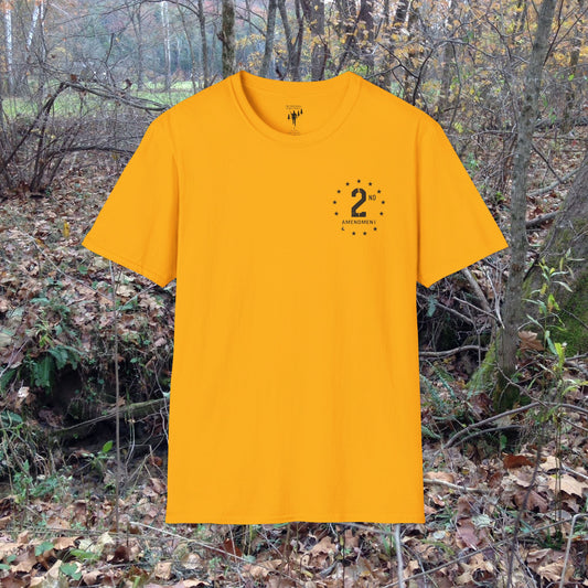 2nd Amendment Vintage Style Left Chest Graphic T-Shirt