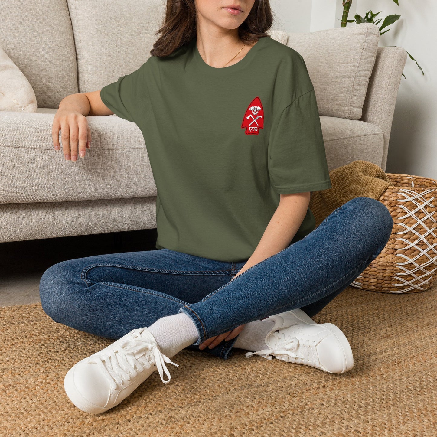 Rev War Arrowhead Left Chest Graphic T-Shirt