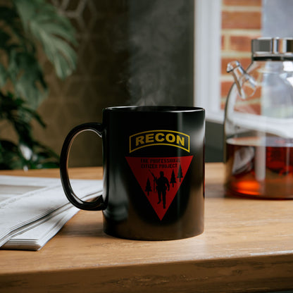 Pro Citizen Recon Coffee Mug in midnight black with full color tab; 11 or 15 oz