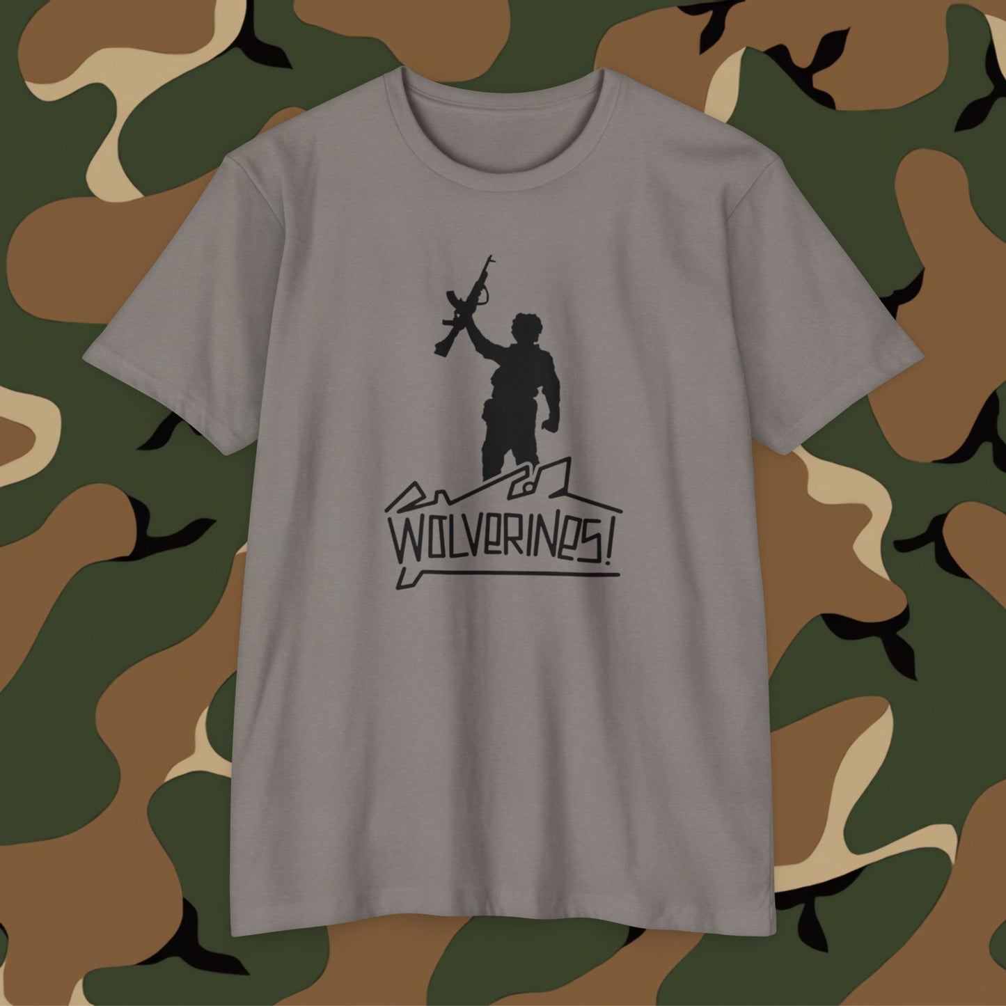 TPC Project  Recon Wolverines T-Shirt Black Graphic (front side)