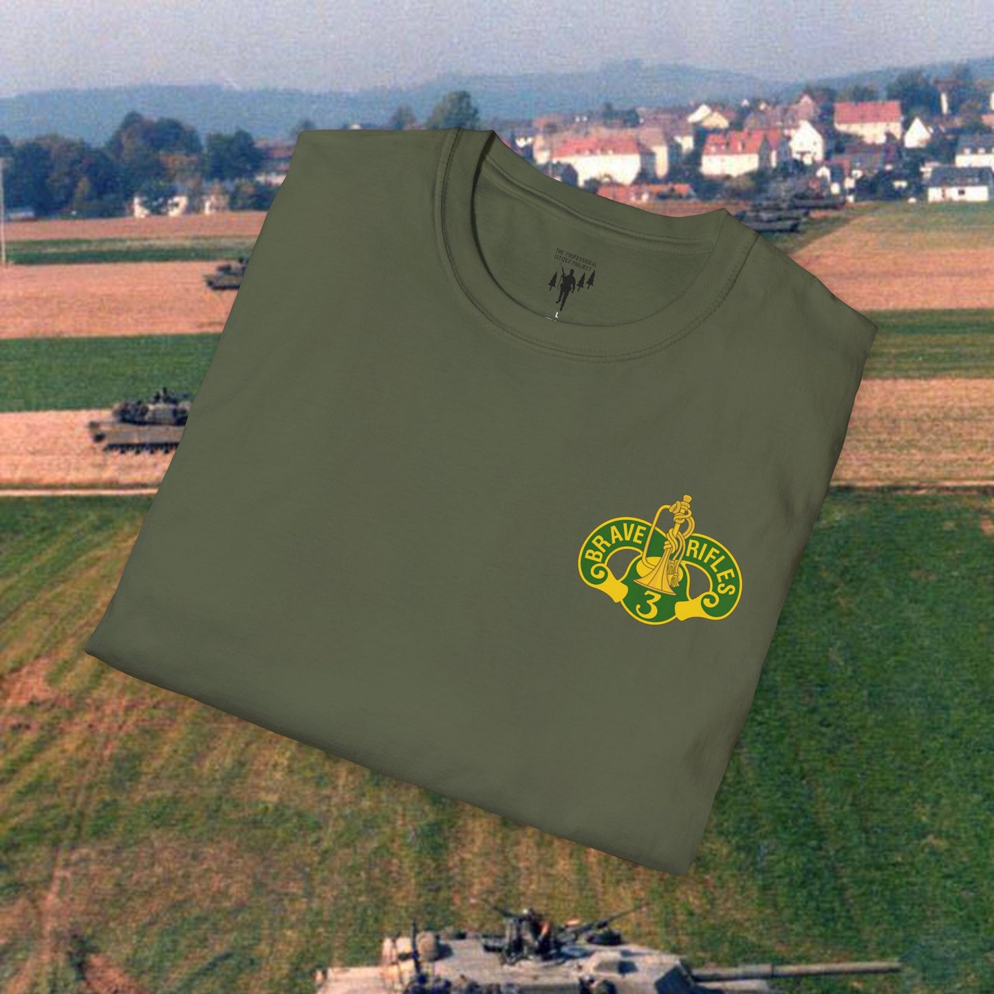3 ACR Brave Rifles Left Chest Graphic T-Shirt