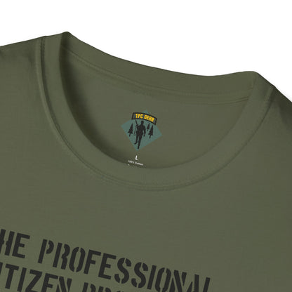 The Professional Citizen Project Unisex Softstyle T-Shirt (Large Front Graphic)