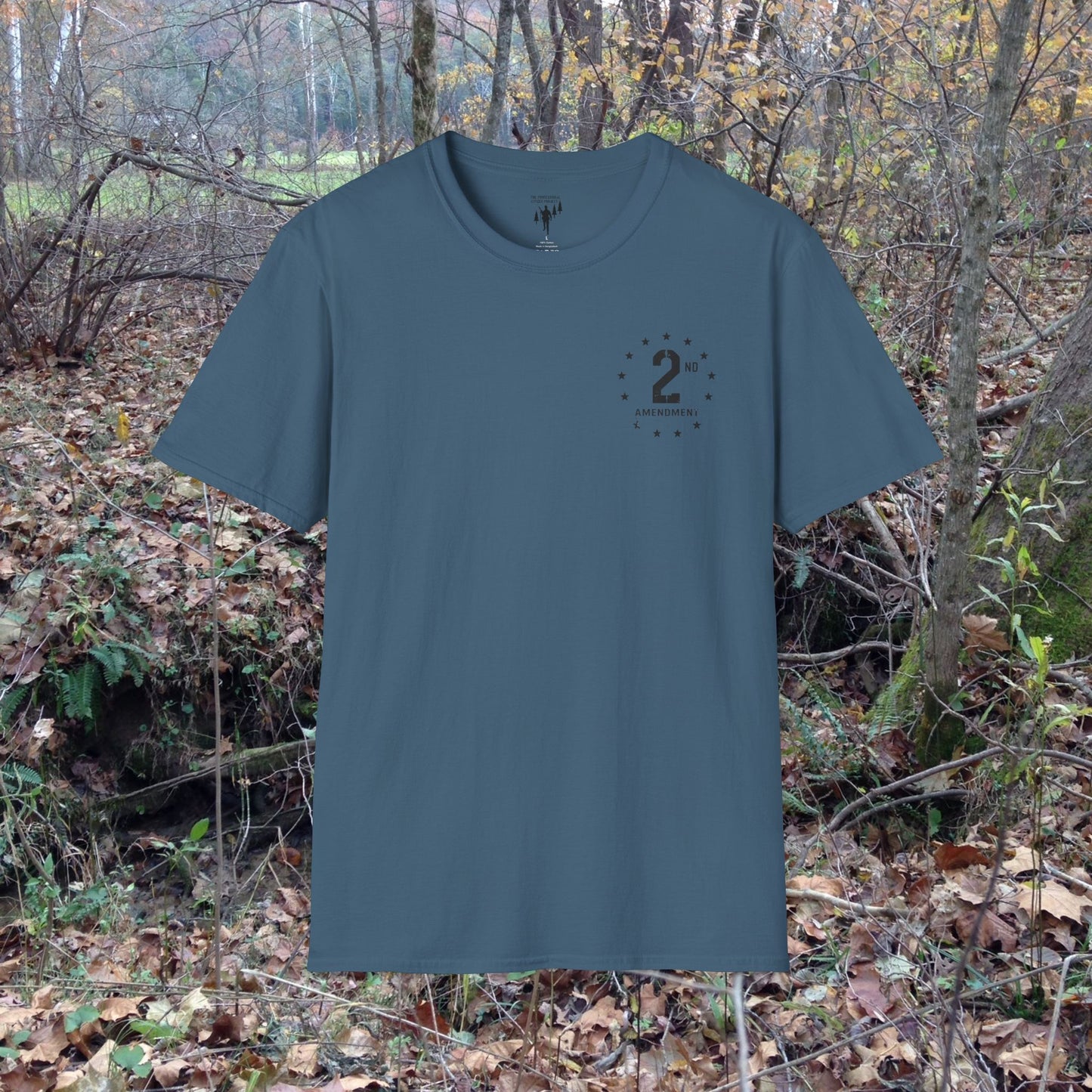 2nd Amendment Vintage Style Left Chest Graphic T-Shirt