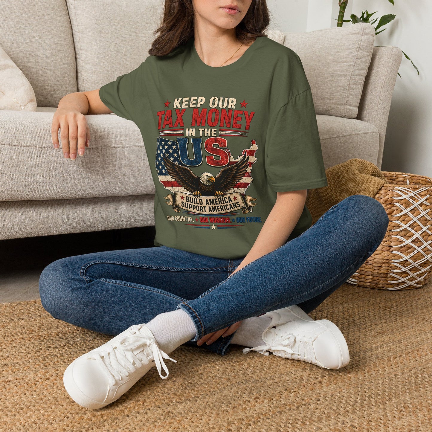 Keep Our Money at Home Graphic T-Shirt